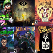 Collage of the video game cover art featured in the post.