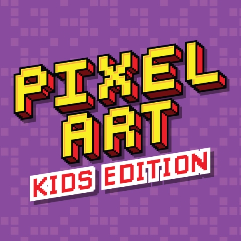 Pixel Art: Kids Edition default image with pixelated-style font