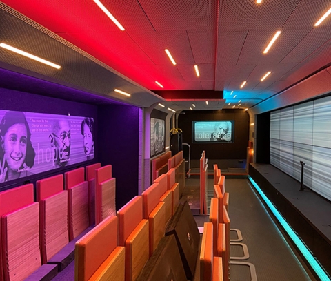 Inside the mobile museum