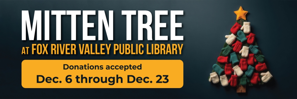 Mitten tree at the library