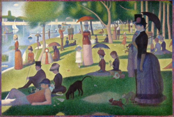 the painting A Sunday on La Grande Jatte by Georges Seurat